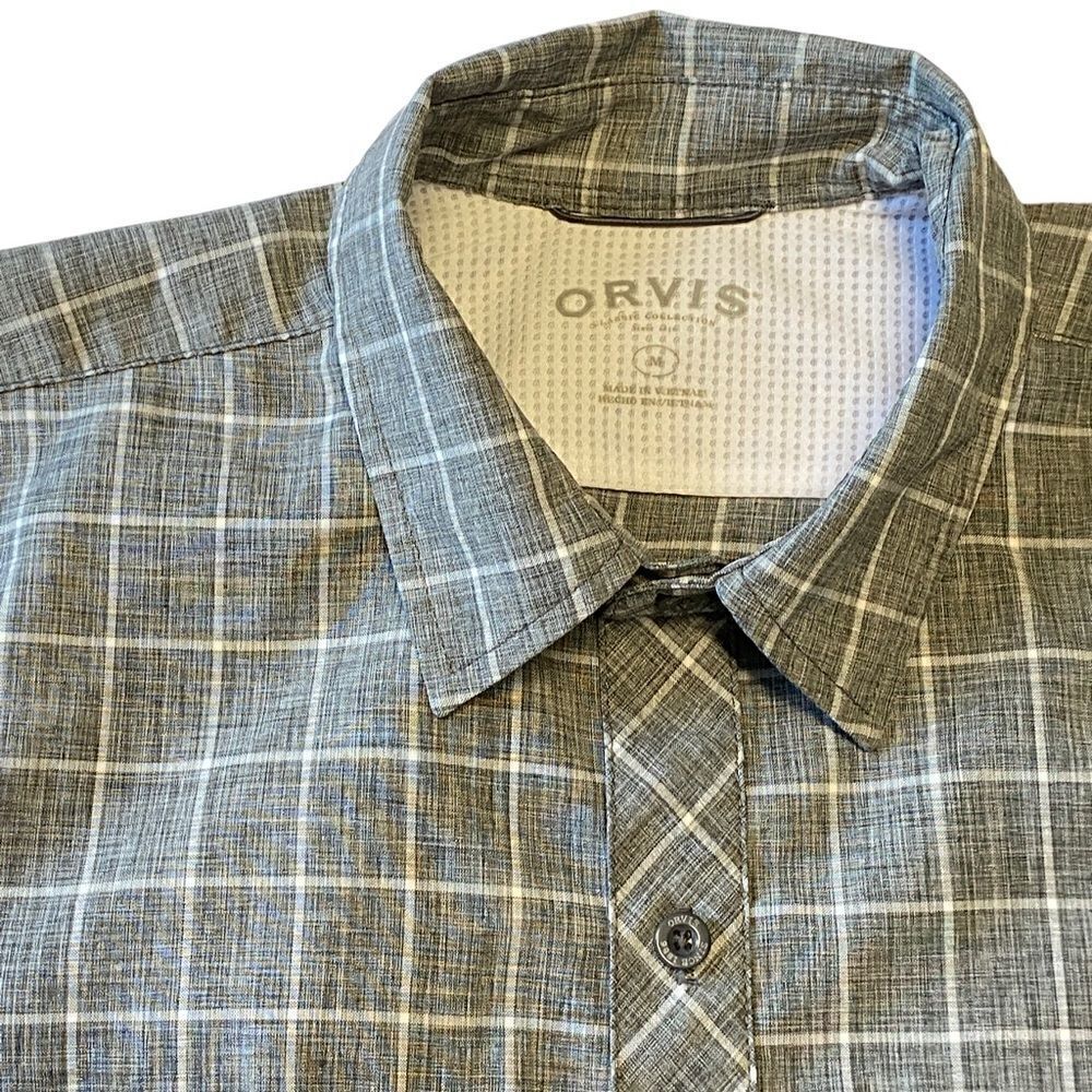 Orvis Classic Collection Plaid Tech Button-Up Short Sleeve Shirt - Picture 4 of 11